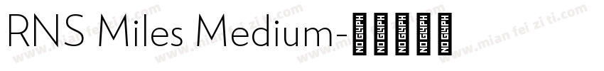 RNS Miles Medium字体转换
